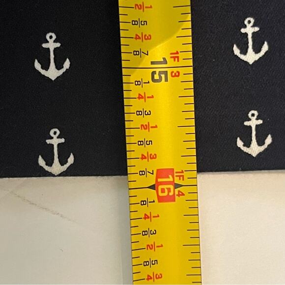 J Crew Navy With White Anchors Vacation Cruise Sailing Skirt NWOT Size 0 - Picture 10 of 10